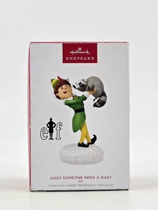 Hallmark Other - Hallmark Keepsake Elf Movie Ornament Does Someone Need A Hug Buddy & Raccoon